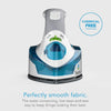 Steamfast SF-710 Mini Steam Iron, White, Non-Stick Sole Plate, Foldable Handle