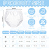 Funtery 12 Pairs Waterproof Plastic Pants for Toddlers Plastic Diaper Covers Potty Training Pants Soft Underwear Covers (as1, alpha, m, m, regular, regular) White