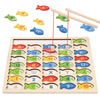 Diaodey Wooden Magnetic Fishing Game for Toddlers, Montessori Fine Motor Skills Toy with Letters and Numbers, Preschool Learning ABC and Puzzle Christmas Toys Gift for 3 4 5+ Year Old Kids(2 Poles)