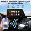 WOLIOS Wireless Carplay Adapter for Factory Wired CarPlay Apple Carplay Wireless Adapter Plug & Play Wired to Wireless CarPlay Dongle 2023 Update Low Latency