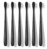 Hello Charcoal Infused Soft Bristle Toothbrush, Black, BPA Free, Vegan, Plant Based Handle, 1 Count (Pack of 6)