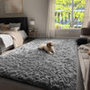 Ophanie Machine Washable Upgrade 4x6 Rugs for Bedroom, Grey, Fluffy Shaggy Soft Area Rug, Gray Non-Slip Indoor Floor Carpet for Living Room, Kids Baby Boys Teen Dorm Home Decor Aesthetic, Nursery