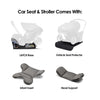 Doona Infant Car Seat & Latch Base - Rear Facing, Car Seat to Stroller in Seconds - US Version, Racing Green