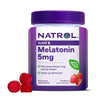 Natrol Melatonin 5mg, Dietary Supplement for Restful Sleep, 90 Strawberry-Flavored Gummies, 90 Day Supply