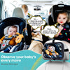 Baby Car Mirror Gifts for Newborns: Ease of Installation Non-Shaking Stability Car Seat Mirror Rear Facing Shatterproof Backseat Mirror View Infant Curved Wide-angle Carseat Mirror - AMTIFO A25