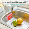 HLOOL Sponge Holder for Kitchen Sink, Kitchen Sink Sponge Holder, Kitchen Sink Caddy,Dish Sponge Holder Silver