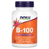 NOW Supplements, Vitamin B-100, Energy Production*, Nervous System Health*, 100 Veg Capsules