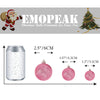 Emopeak 24Pcs Christmas Balls Ornaments for Xmas Christmas Tree - 4 Style Shatterproof Christmas Tree Decorations Hanging Ball for Holiday Wedding Party Decoration (Pink, 1.3