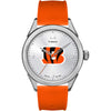 Timex Women's NFL Athena 40mm Watch - Cincinnati Bengals with Orange Silicone Strap