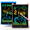 bravokids 2 Pack LCD Writing Tablet with Stylus, 8.5 inch Colorful Doodle Board Drawing Pad for Kids, Travel Games Activity Learning Toys, Birthday Gift for Age 3 4 5 6 7 8 Year Old Boys Girls