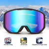 EXP VISION Ski/Snowboard Goggles for Men Women, OTG Snow Goggles Anti Fog UV Protection