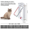 Pet Door for Cats and Dog, Cat Flap Door for Interior Exterior Cat Door Weatherproof Pet Door 4-Way Rotary Lock Pet Door with Cat Flap for Cats Doggie Kittens, 8 x 8.6 Inches