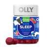 OLLY Kids Sleep Gummy, Occasional Sleep Support, 0.5mg Melatonin, L Theanine, Chamomile, and Lemon Balm, Childrens Chewable Supplement, Raspberry - 50 Count