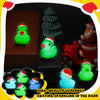 50 Pcs Christmas Mini Resin Ducks Luminous Tiny Ducks Christmas Hat Duck Small Glow in The Dark Figures Micro Landscape Garden Aquarium Dollhouse Accessories for Xmas Birthday Ornaments