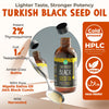 MAJU Black Seed Oil - 3 Times Thymoquinone, Cold-Pressed, 100% Turkish Black Cumin Seed Oil, Liquid Pure Blackseed Oil, Glass Bottle, 8 oz