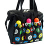 Yuanhe Bingo Dauber Bags with 6 Pockets Black Bingo Tote Bag