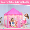 Senodeer Princess Tent with Rug, Star Lights, Starry Projector Night Light for Girls, Pink Play Tent for Kids, Girls Toys Set for Indoor and Outdoor Games, Princess Castle Playhouse