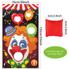 Carnival Toss Games with 3 Bean Bag, Fun Carnival Game for Kids and Adults in Carnival Party Activities, Great Carnival Decorations and Suppliers (Clown)