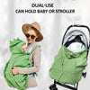 Baby Carrier Cover Universal All Seasons Newborn Stroller Cover Warm Hooded Stretchy Cloak, Kangaroo Cloak Hoodie for Babies Carrier Sling