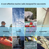 Retevis RT55 Handheld Marine Radio,Marine Two-Way Radios, Floating IP67 Submersible Waterproof,Vibration Drainage,NOAA Weather,International,LCD Screen,Emergency, Ship to Shore Radio for Boats Kayak