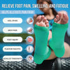 SB SOX Plantar Fasciitis Relief Socks (1 Pair) for Women & Men - Best Compression Sleeves for All Day Wear with Foot/Arch Support for Pain Relief (Black, Medium)