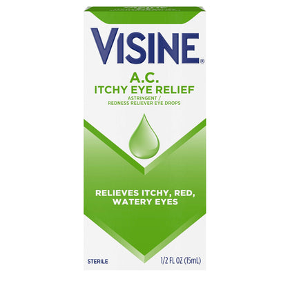 Visine A.C. Astringent Redness Reliever Eye Drops - 0.5 Oz (15 Ml)