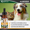 Velflix Allergy Immune Anti Itch & Hot Spots - Made in USA Natural Pet Supplement for Cat & Dog Allergy Relief with Turmeric & Milk Thistle -Seasonal Allergies Digestive Treatment for Dogs & Cats