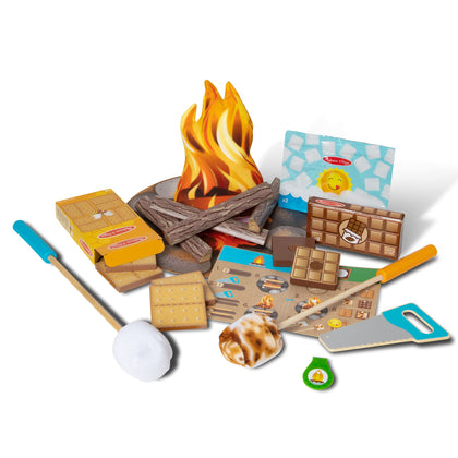 Melissa & Doug Let's Explore Campfire S'Mores Play Set - Play Campfire Sets For Kids Ages 3+