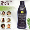 Nzuri Elixir Hair Skin and Nails Vitamins for Women and Men with Biotin, Folate, and Vitamin D for Daily Growth Supplement to Reducing Dryness, Thinning, and Loss, 32 oz.