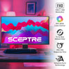 Sceptre 22 inch 75Hz 1080P LED Monitor 99% sRGB HDMI X2 VGA Build-In Speakers, Machine Black (E225W-19203R series)