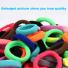 Qarwayoc Cotton Toddler Baby Hair Ties for Girls and Kids, Kids Seamless Hair Bands, Elastic Ponytail Holders (Diameter 1 Inch and Assorted Colors)