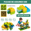 JIXIn Dinosaur Marble Run Building Blocks/Compatible with LEGO DUPLO/Dino Eggs Fun Marble Maze Blocks/125 PCS Classic Brick Building Toy Set for Preschool Kids/Gift Toy for Boys/Girls Age 3 4 5 6 7 8+