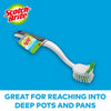 Scotch-Brite Pot and Pan Brush, 1/Pack, White, Green