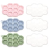 Baby Breastmilk Popsicle Molds (3 Pack), Kingkam Silicone Nibble Freezer Tray, Baby Fruit Food Feeder Teether Tray, Breast Milk Teether Pop Maker for Homemade Baby Food