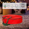 Christmas Wreath Storage Bag 24 Inch - 2 Pack Christmas Wreath Garland Storage Container with Dual Zipper & Handles, Wreath Storage Organizer Box Protect Xmas Ornaments Party Decorations