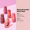 e.l.f. Monochromatic Multi Stick, Luxuriously Creamy & Blendable Color, For Eyes, Lips & Cheeks, Bronzed Cherry, 0.17 Oz