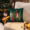 DFXSZ Christmas Pillow Covers 18x18 Inch Set of 2 Christmas Tree Decorative Green Throw Pillows Winter Christmas Decor for Home Couch 50