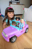 Barbie Toy Car, Purple Off-Road Vehicle with 2 Pink Seats and Treaded, Rolling Wheels