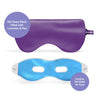 ASUTRA Silk Eye Pillow, Purple Box Set | Filled w/Lavender & Flax Seeds | Weighted | Meditation & Light Blocking Blindfold