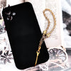 Sopopal Gold Chain Phone Charm Strap Cute Phone Charms Aesthetic Phone Chain Phone Bracelet Wrist Strap Lanyard Phone Gold String Decoration