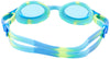 TYR Swimple Tie Dye Youth Swim Goggles, Blue/Green, Ages 3-10