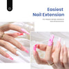 Beetles Gel Nail Kit Easy Nail Extension Set with 500Pcs Soft Gel Nail Tips Coffin Shape 5 In 1 Nail Glue Base Gel and Innovative Led Lamp Easy Diy Nails Art Home Gelly Tips Acrylic Nail Kit