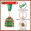 Abaokai Christmas Ugly Sweater Medal Christmas Style Neck Ribbon, Award Contest Medals Christmas Tree Ornament for Ugly Sweater Contest Party, Best Ugly Christmas Sweater Trophy Award