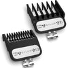 2-Pack Essential Guard Sizes Premium Clipper Guards with Metal Clips for Wahl Clippers - 1 1/2 & 1/2 Sizes (1.5, 4.5 mm) - Fits All Wahl Guide Combs, Half-Metal