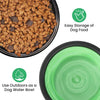 collapsible pet bowl- small size (350ml) |portable water bowl|foldable silicone bowl |lightweight and travel friendly for hiking, walking & camping (green)