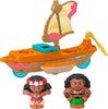 Fisher-Price Little People Toddler Toys Disney Princess Moana & MauiÂs Canoe Sail Boat with 2 Figures for Ages 18+ Months