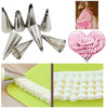RoseFlower 7 PCS Skirt Piping Tips Set - Stainless Steel Piping Nozzles Kit for Pastry Cupcakes Cakes Cookies Decorating Supplies Baking Set #5