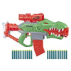 Nerf DinoSquad Rex-Rampage Motorized Dart Blaster, 10-Dart Clip, 20 Official Darts, 10-Dart Storage- T-Rex Dinosaur Design