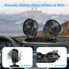 TriPole Car Fan 12V / 24V Portable Auto Cooling Fan Dual Head Rotatable Vehicle Fan 3 Speeds Strong Wind Air Circulation Fan for Car Dashboard Electric Fan for Truck SUV Sedan RV Van Boat Golf Cart