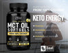 Pure MCT Oil Capsules (360 Softgels | 3000mg) 4 Month Supply Keto Pills w Unrefined Coconut - C10 & C8 Brain Fuel, Energy, Octane Ketosis